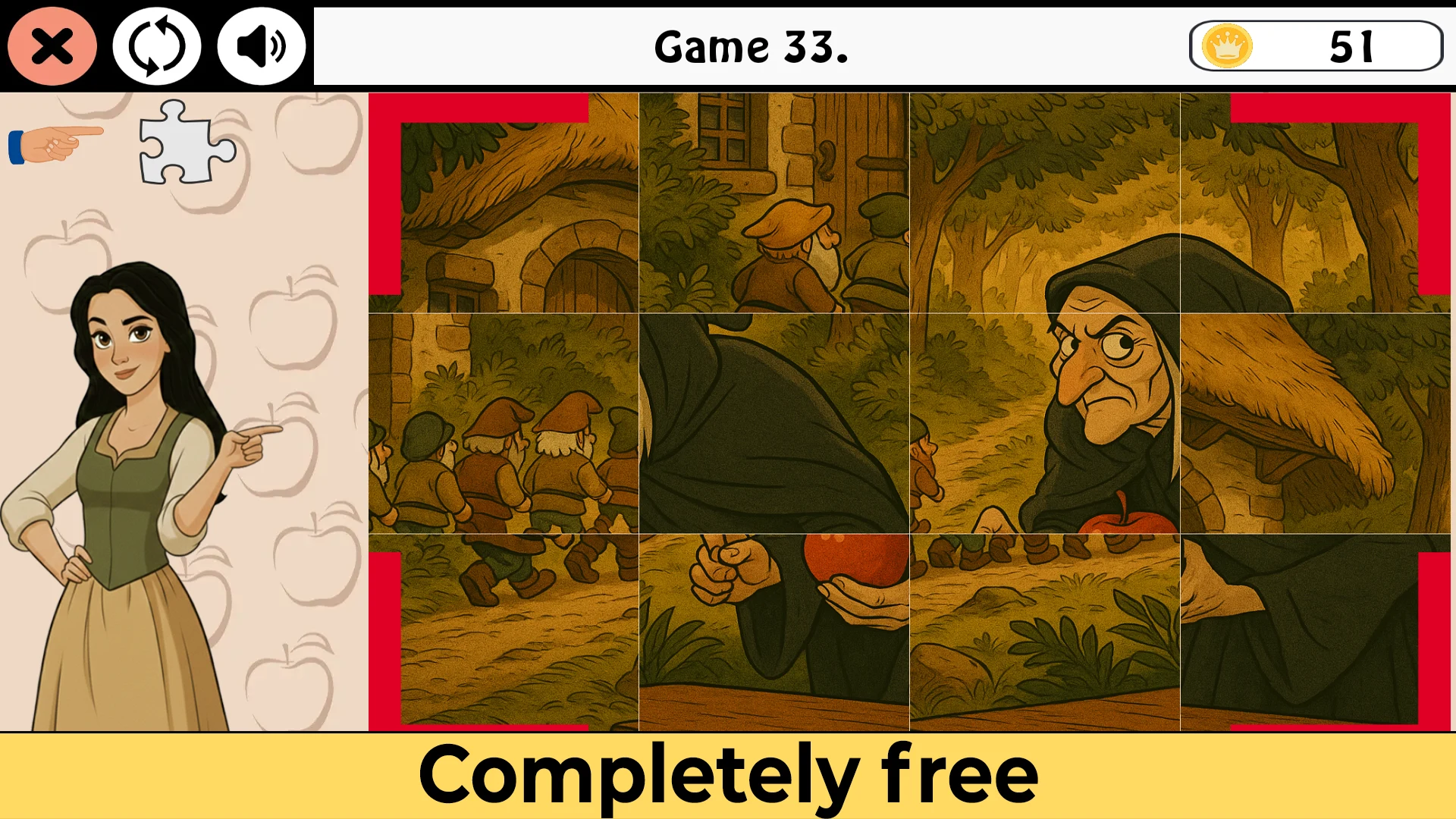 Snow White Kids Puzzles screenshot