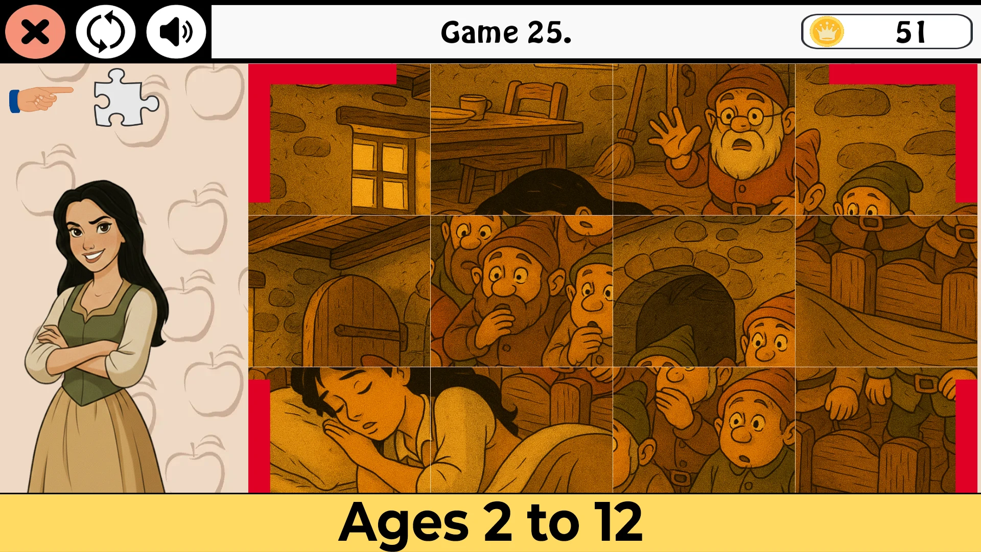 Snow White Kids Puzzles screenshot
